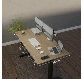 Bureau Électrique Réglable en Hauteur Chêne Sonoma 120x60