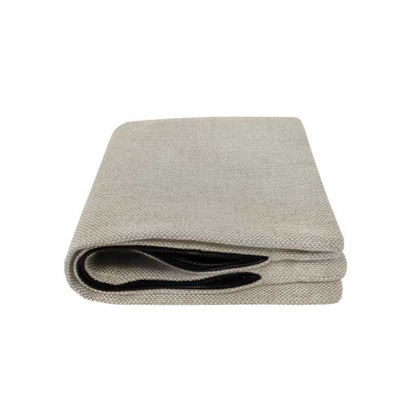 Housse de Coussin pour Coussin Décoratif en Palette, 40x40 cm, Beige