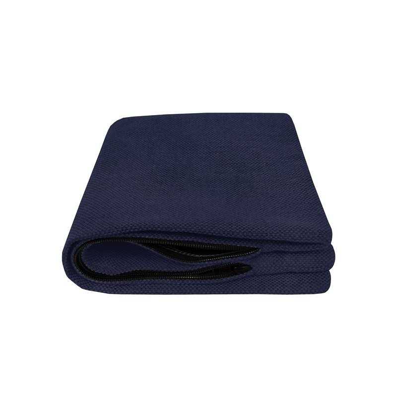 Housse de Coussin pour Coussin Décoratif en Palette, 40x40 cm, Bleu Foncé