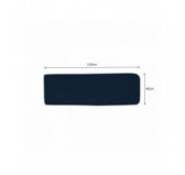 Housse de Coussin pour Coussin de Dossier en Palette, 120x40 cm, Bleu Foncé