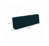 Housse de Coussin pour Coussin de Dossier en Palette, 120x40 cm, Vert Foncé