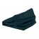 Set de 2 Housses pour Coussins: 120x80 cm + 120x40 cm, Vert Foncé