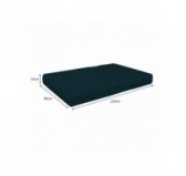 Set de 2 Housses pour Coussins de Palettes: 1x 120x80 cm + 1x 120x40 cm, Vert Foncé