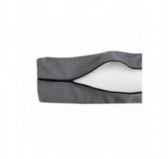 Housse de Coussin pour Coussin de Dossier en Palette, 120x40 cm, Gris