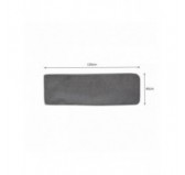 Housse de Coussin pour Coussin de Dossier en Palette, 120x40 cm, Gris