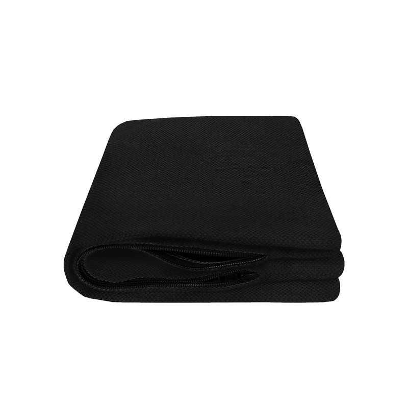 Housse de Coussin pour Coussin Décoratif en Palette, 40x40 cm, Noir