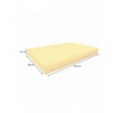 Housse de Coussin Imperméable pour Coussin de Siège en Palette, 120x80 cm, Beige