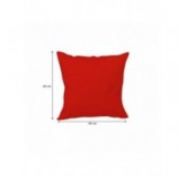 Housse de Coussin Imperméable pour Coussin Décoratif en Palette, 40x40 cm, Rouge