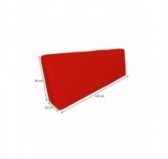 Housse de Coussin Imperméable pour Coussin de Dossier en Palette, 120x40 cm, Rouge