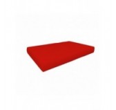 Housse de Coussin Imperméable pour Coussin de Siège en Palette, 120x80 cm, Rouge