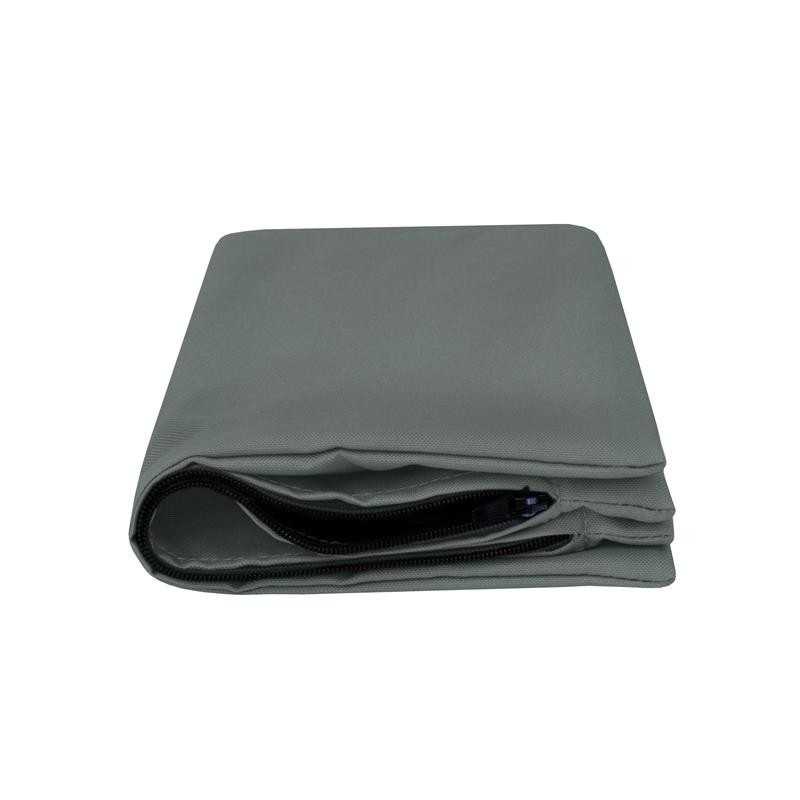 Housse de Coussin Imperméable pour Coussin Décoratif en Palette, 40x40 cm, Gris