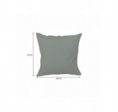 Housse de Coussin Imperméable pour Coussin Décoratif en Palette, 40x40 cm, Gris