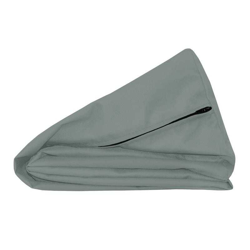 Housse de Coussin Imperméable pour Coussin de Latéral en Palette, 60x40 cm, Gris