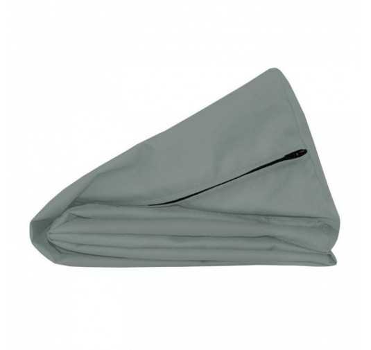 Housse de Coussin Imperméable pour Coussin de Latéral en Palette, 60x40 cm, Gris