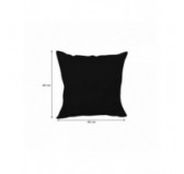 Housse de Coussin Imperméable pour Coussin Décoratif en Palette, 40x40 cm, Noir