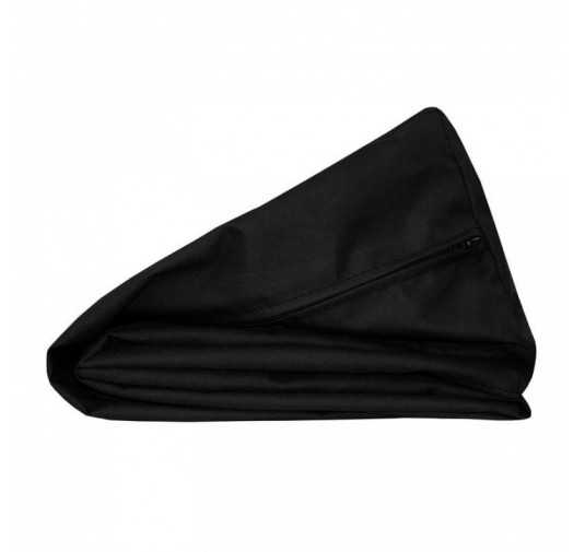 Housse de Coussin Imperméable pour Coussin de Latéral en Palette, 60x40 cm, Noir