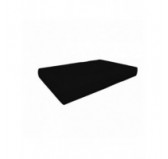 Housse de Coussin Imperméable pour Coussin de Siège en Palette, 120x80 cm, Noir