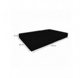 Set de 2 Housses Imperméables pour Coussins de Palettes: 1x 120x80 cm + 1x 120x40 cm, Noir