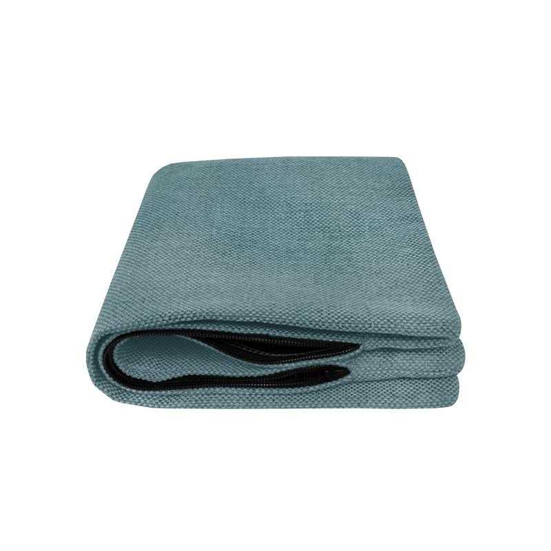 Housse de Coussin pour Coussin Décoratif en Palette, 40x40 cm, Bleu