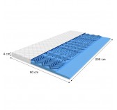 Matelas Topper 7 Zones H3/H4 90x200x4cm