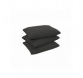 Coussin de dossier, galette de chaise, coussin pour mobilier en rotin, coussin de jardin, 50x40x15 cm, Anthracite