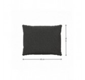 Coussins de chaise, coussins pour meubles en rotin, Set de 2 : siège 40x40x5 cm + dossier 50x40x15 cm, Anthracite