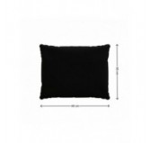 Coussins de chaise, coussins pour meubles en rotin, Set de 2 : siège 40x40x5 cm + dossier 50x40x15 cm, Noir