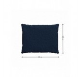 Coussins de chaise, coussins pour meubles en rotin, Set de 2 : siège 50x50x5 cm + dossier 50x40x15 cm, Bleu Foncé