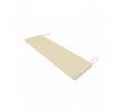 Coussin Banquette, Coussin Banc, Galette de Chaise, Mousse pour Coussin pour Intérieur ou Extérieur, 100 x 40 x 5 cm, Beige