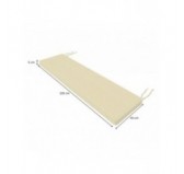 Coussin Banquette, Coussin Banc, Galette de Chaise, Mousse pour Coussin pour Intérieur ou Extérieur, 100 x 40 x 5 cm, Beige