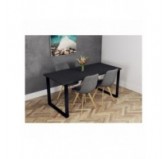 Plateau de Bureau, de Table 2.5cm Noir 120x60 cm