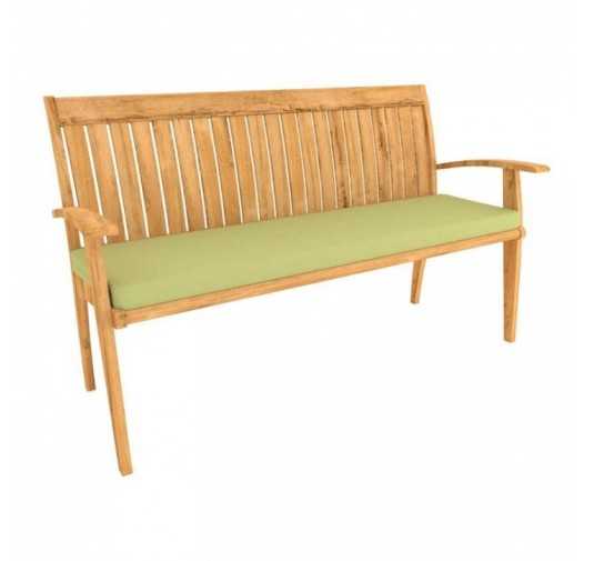 Coussin Banquette, Coussin Banc, Galette de Chaise, Mousse pour Coussin pour Intérieur ou Extérieur, 120 x 50 x 5 cm, Vert