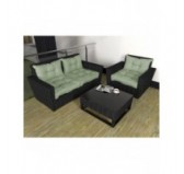 Set de 2 Coussins de Chaise de Jardin, Vert 40x40 + 50x40