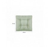 Set de 2 Coussins de Chaise de Jardin, Vert 40x40 + 50x40