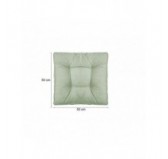 Set de 2 Coussins de Chaise de Jardin, Vert 50x50 + 50x40