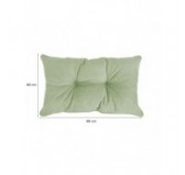 Set de 2 Coussins de Chaise de Jardin, Vert 60x60 + 60x40