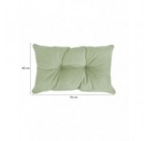 Set de 2 Coussins de Chaise de Jardin, Vert 70x70 + 70x40