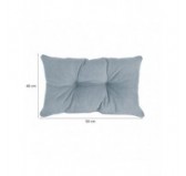 Coussin de Dossier de Chaise de Jardin, Bleu 50x40