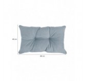 Coussin de Dossier de Chaise de Jardin, Bleu 60x40