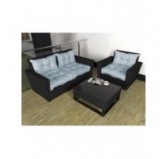 Set de 2 Coussins de Chaise de Jardin, Bleu 40x40 + 50x40