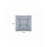 Set de 2 Coussins de Chaise de Jardin, Bleu 40x40 + 50x40