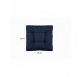 Coussin de Siège de Chaise de Jardin, Bleu Foncé 60x60