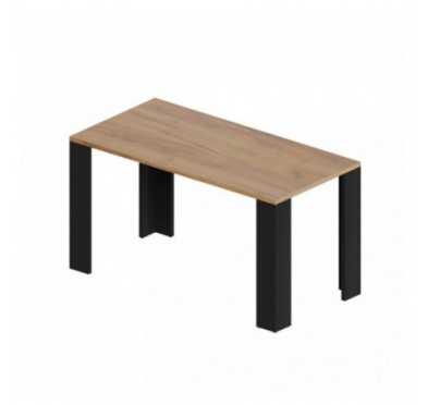 Table de salle à manger, Table de salon, Bureau, Plateau de table 2.5 cm, Chêne Craft, 120x60x75 cm
