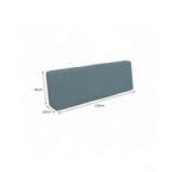 Coussin de Dossier pour Palettes 120x40x20/10 Bleu