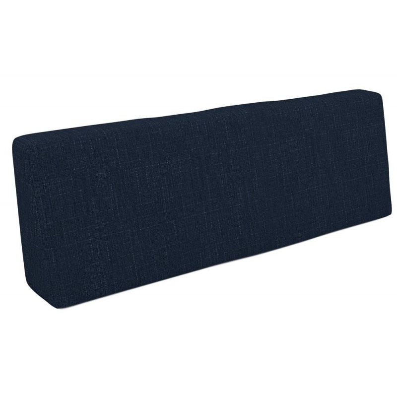 Coussin de Dossier pour Palettes 120x40x20/10 Bleu Foncé