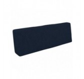 Coussin de Dossier pour Palettes 120x40x20/10 Bleu Foncé