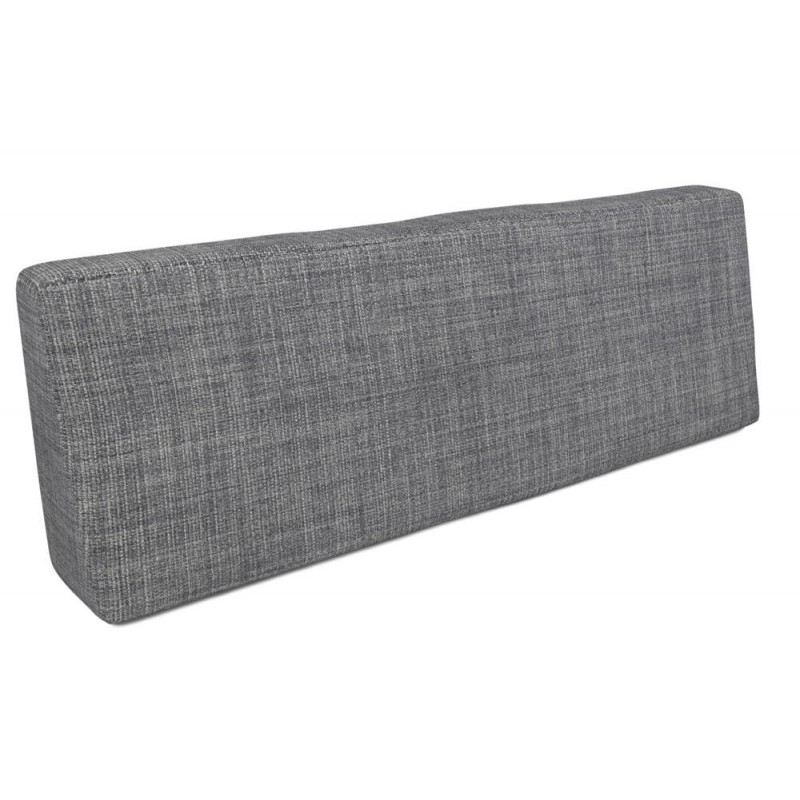 Coussin de Dossier pour Palettes 120x40x20/10 Gris