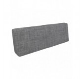 Coussin de Dossier pour Palettes 120x40x20/10 Gris