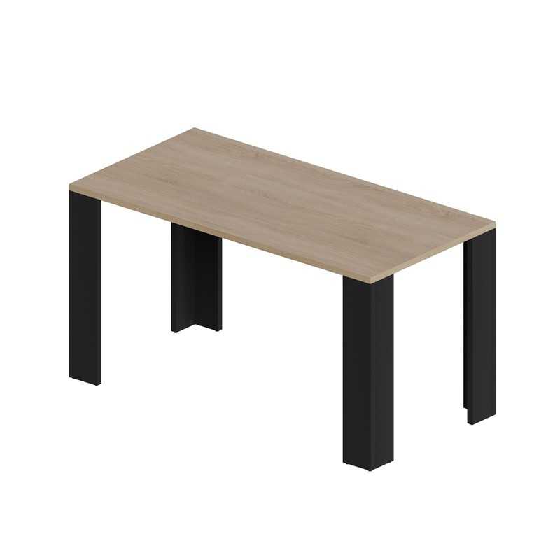 Table de salle à manger, Table de salon, Bureau, Plateau de table 2.5 cm, Chêne Sonoma, 120x60x75 cm