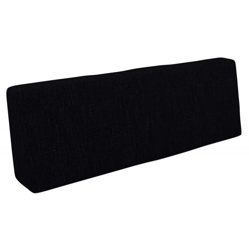 Coussin de Dossier pour Palettes 120x40x20/10 Noir